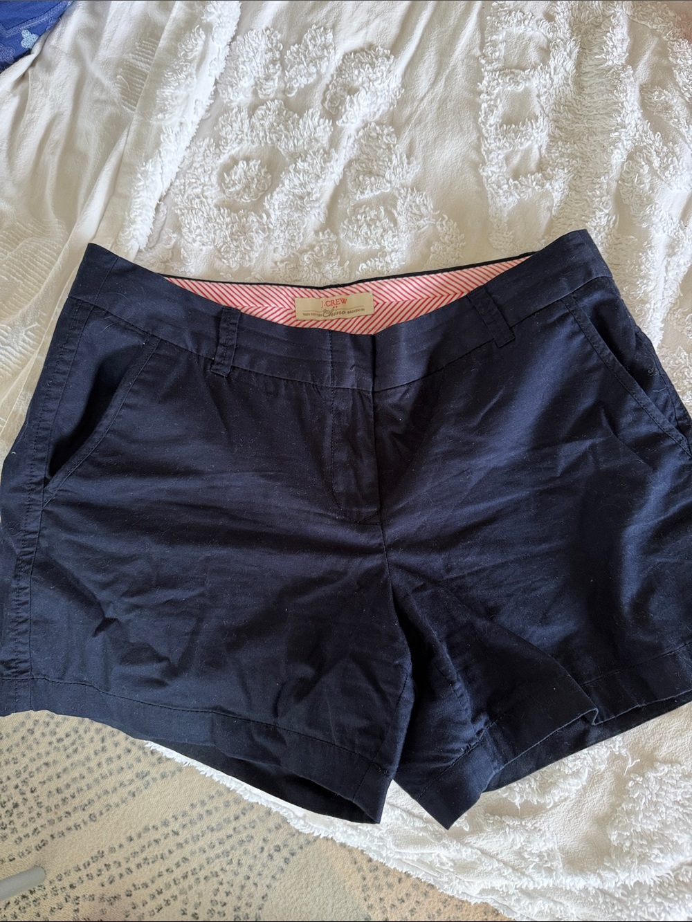 J. Crew Navy Cotton Chino Shorts